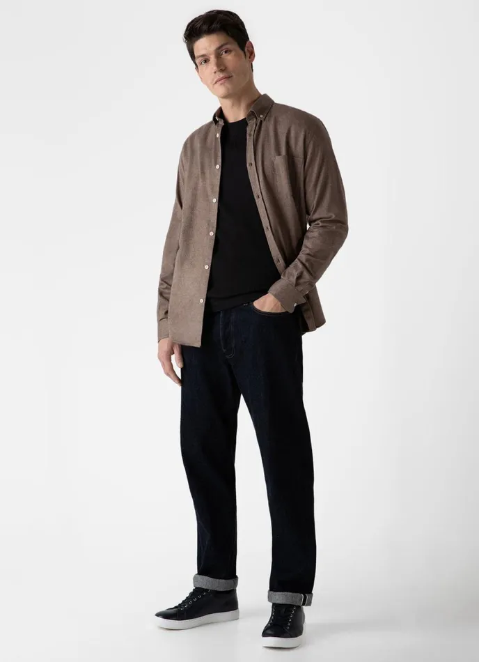 Button Down Flannel Shirt Cedar Men SUNSPEL Shirts