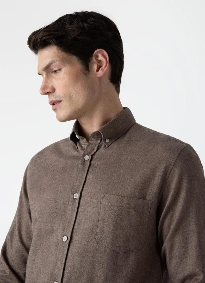 Button Down Flannel Shirt Cedar Men SUNSPEL Shirts