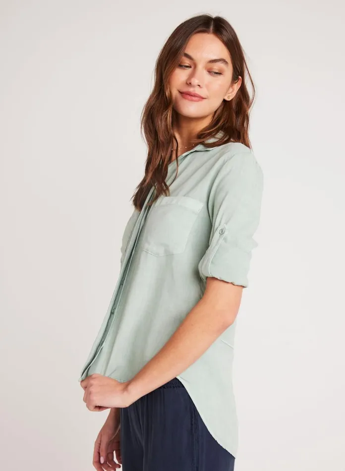 Button Down Women Bella Dahl Split Back Button Down 8211 Oasis Green Button Down Women Bella Dahl Split Back Button Down 8211 Oasis Green