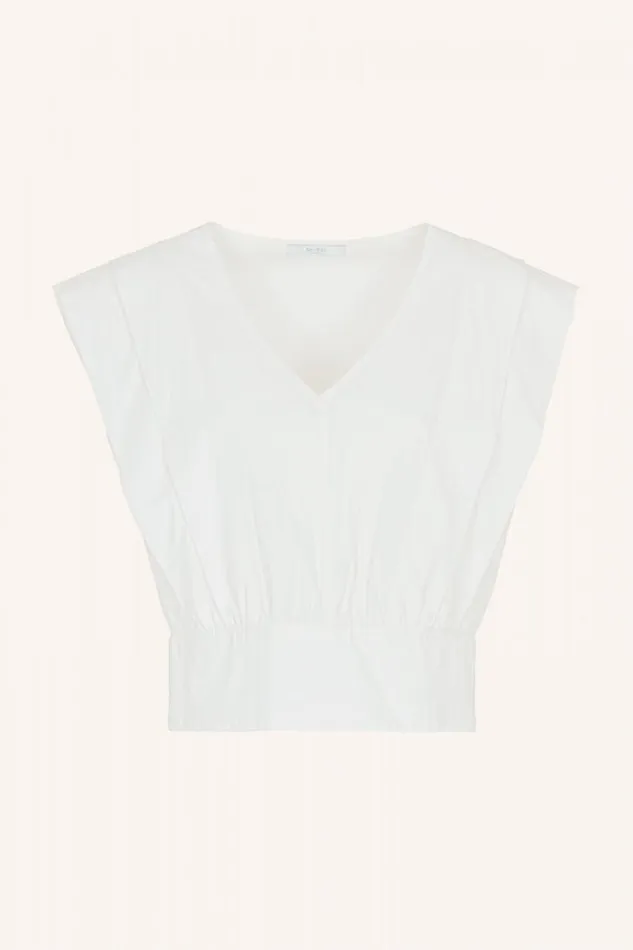 ByBar Blouses Vrouwelijk Cathy Poplin Blouse White ByBar Blouses Vrouwelijk Cathy Poplin Blouse White