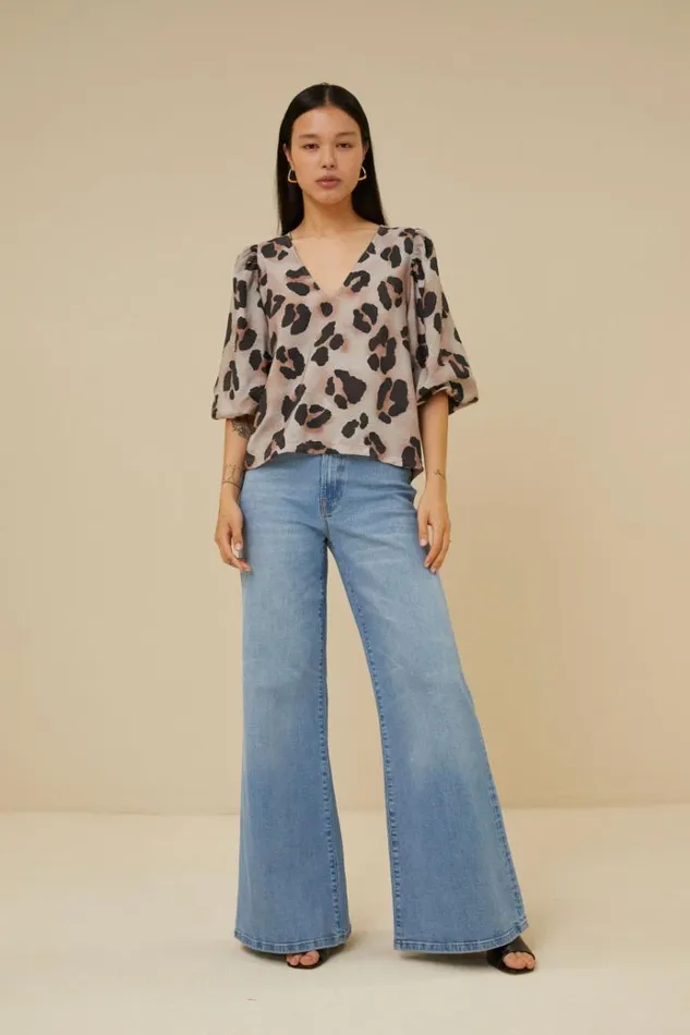 ByBar Blouses Vrouwelijk Juta Cheetah Blouse Cheetas Print ByBar Blouses Vrouwelijk Juta Cheetah Blouse Cheetas Print