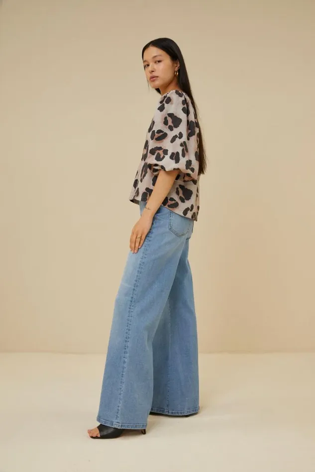 ByBar Blouses Vrouwelijk Juta Cheetah Blouse Cheetas Print ByBar Blouses Vrouwelijk Juta Cheetah Blouse Cheetas Print
