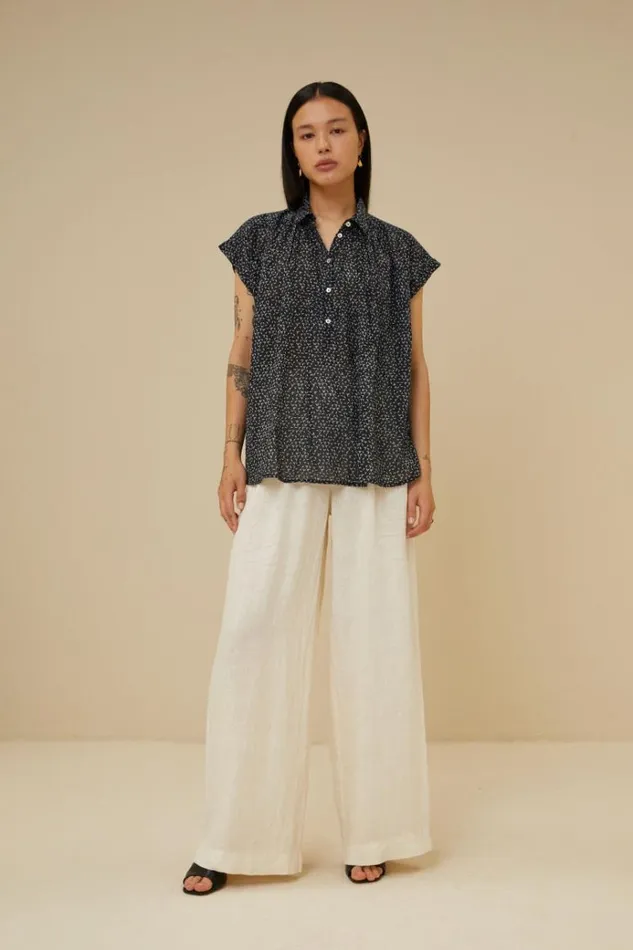 ByBar Blouses Vrouwelijk Stevie Paper Blouse Paper Print
