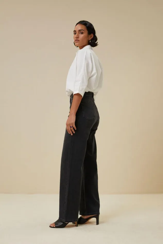 ByBar Broeken Vrouwelijk Lina Pant Jet Black ByBar Broeken Vrouwelijk Lina Pant Jet Black