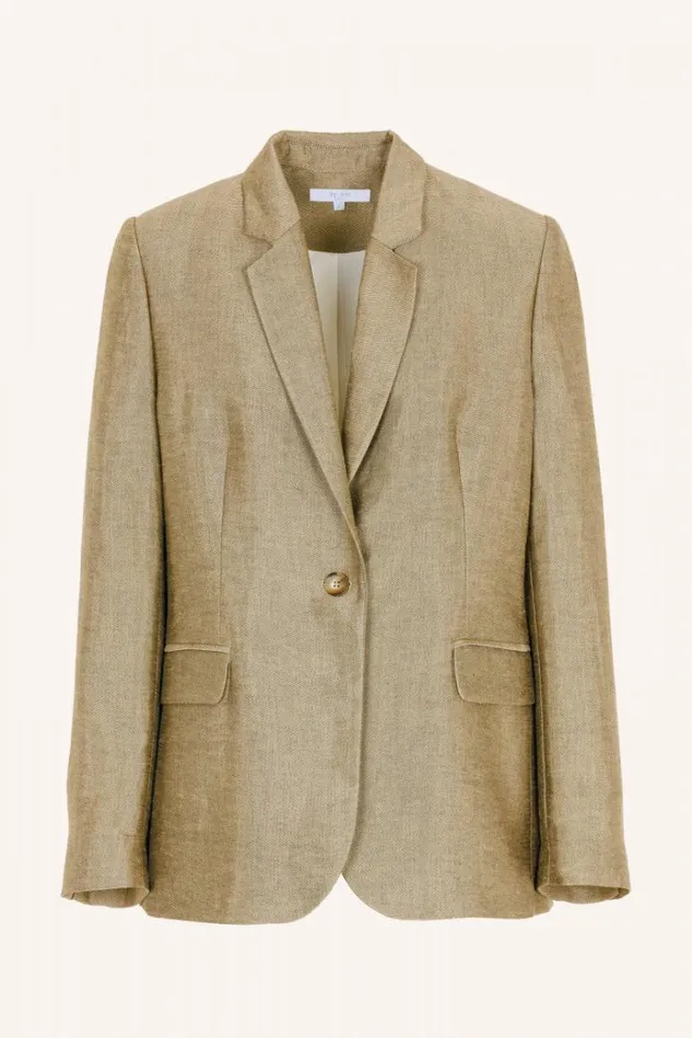ByBar Jassen Vrouwelijk Jill Gloss Blazer Gold