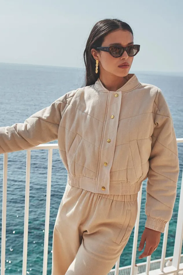 ByBar Jassen Vrouwelijk Leah Twill Jacket Grain