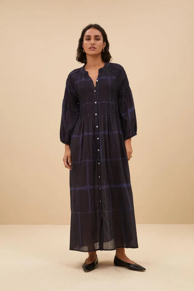 ByBar Jurken Vrouwelijk Loulou Square Dress Square Print
