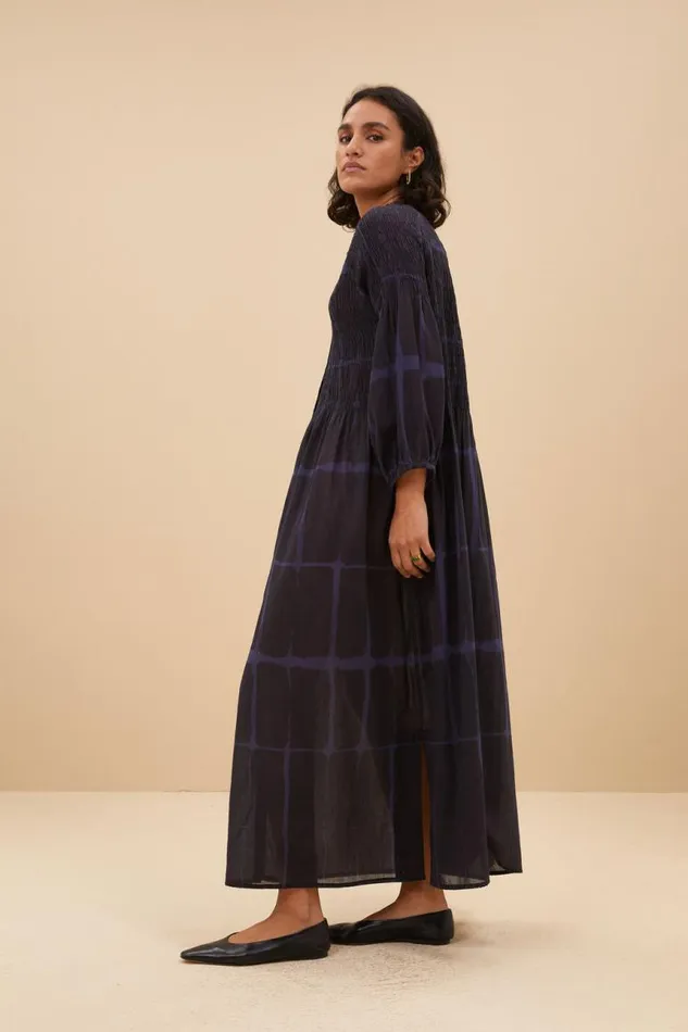 ByBar Jurken Vrouwelijk Loulou Square Dress Square Print ByBar Jurken Vrouwelijk Loulou Square Dress Square Print