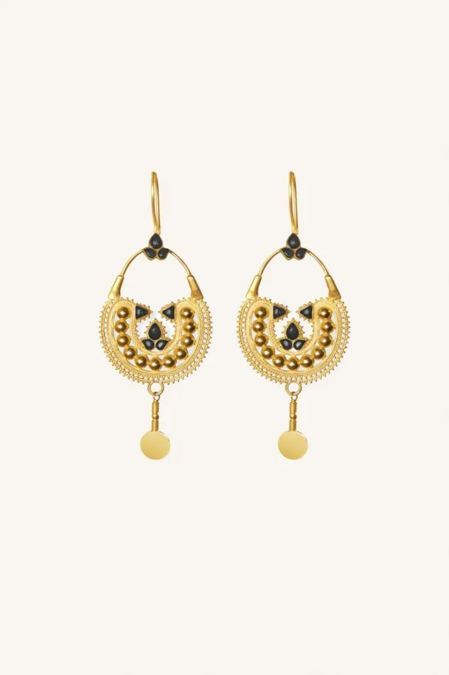 ByBar Sieraden Vrouwelijk Pd Art Earring Black ByBar Sieraden Vrouwelijk Pd Art Earring Black