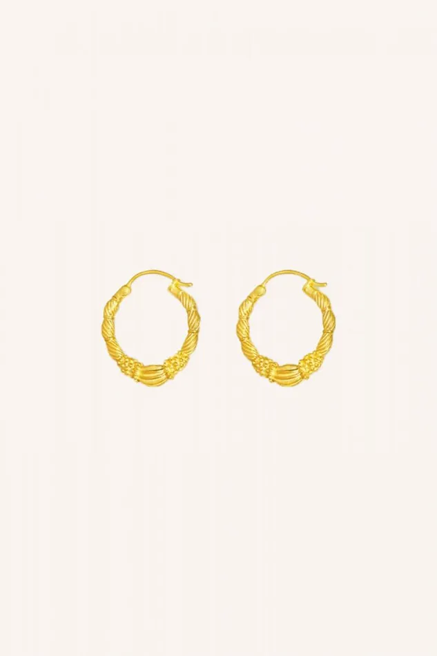 ByBar Sieraden Vrouwelijk Pd Art Hoop Earring Small Gold ByBar Sieraden Vrouwelijk Pd Art Hoop Earring Small Gold