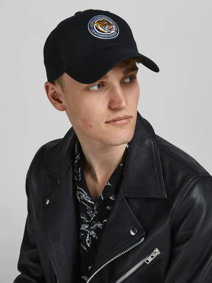 Caps JACK and JONES Mens BASEBALL CAP Black Black Popular