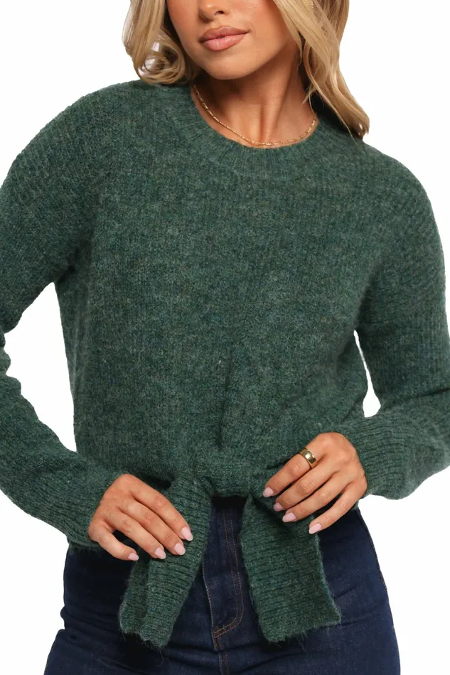 Captivate Knit Sweater Emerald Sweaters Petal and Pup Women