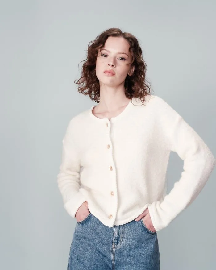 CARDIGAN ECRU NARNIA Shop Grace and Mila Cardigans
