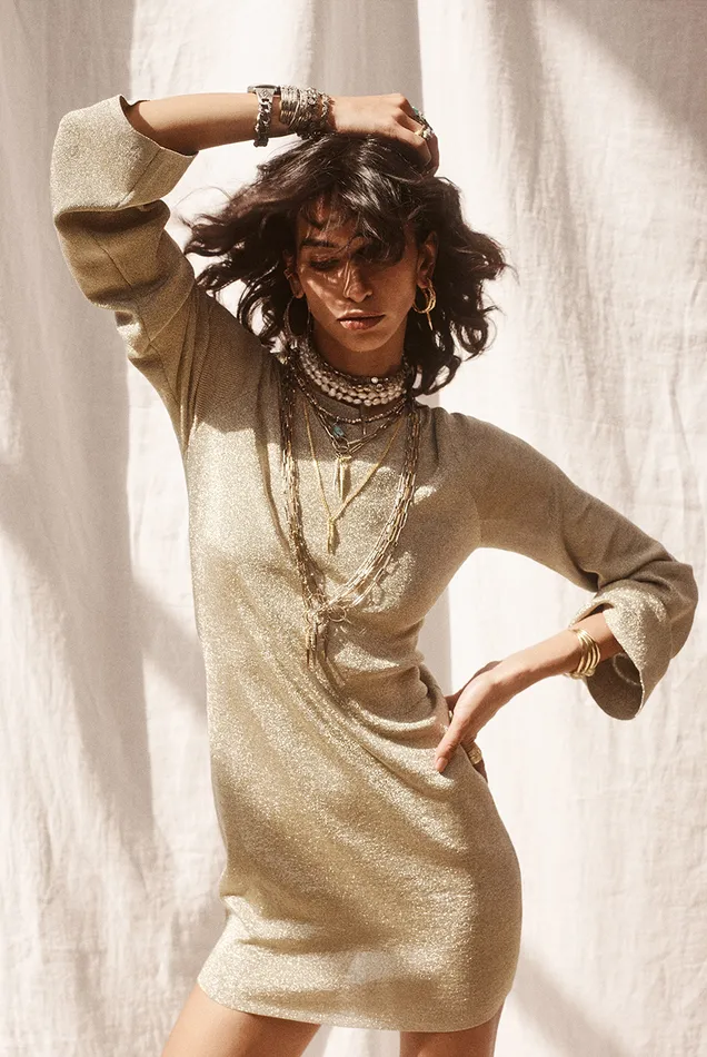 Chain Necklace Naomie Gold Women Baandsh Jewelry