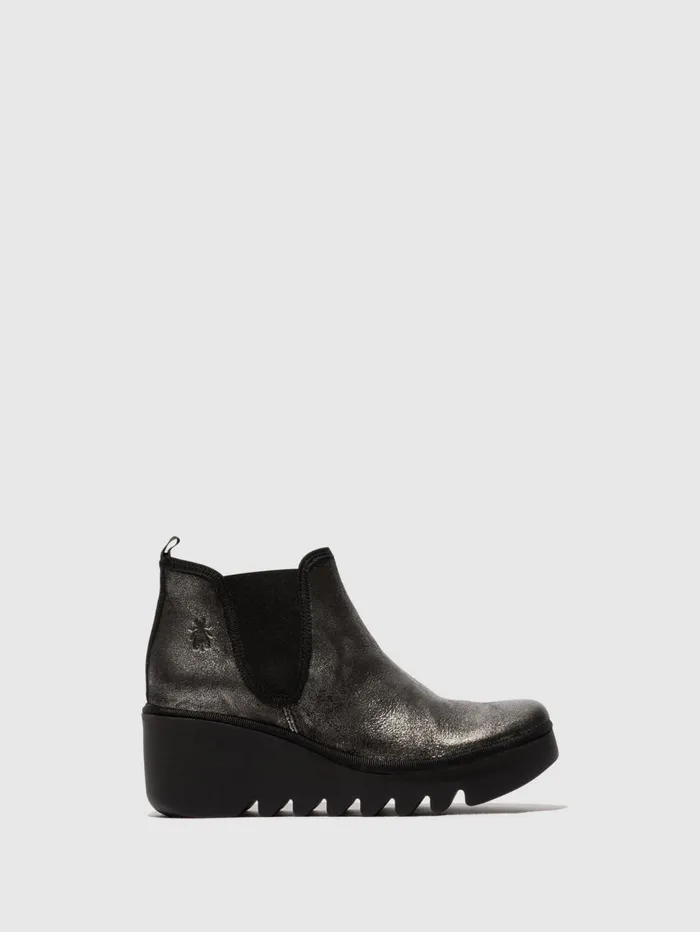 Chelsea Ankle Boots BYNE349FLY SILVER Women Fly London Ankle Boots
