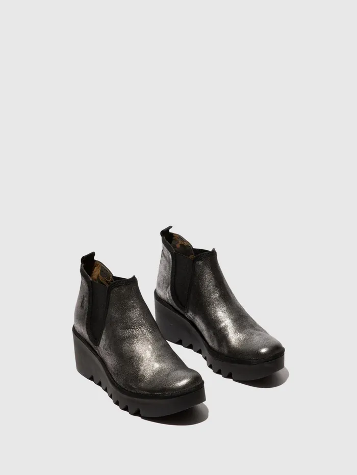 Chelsea Ankle Boots BYNE349FLY SILVER Women Fly London Ankle Boots