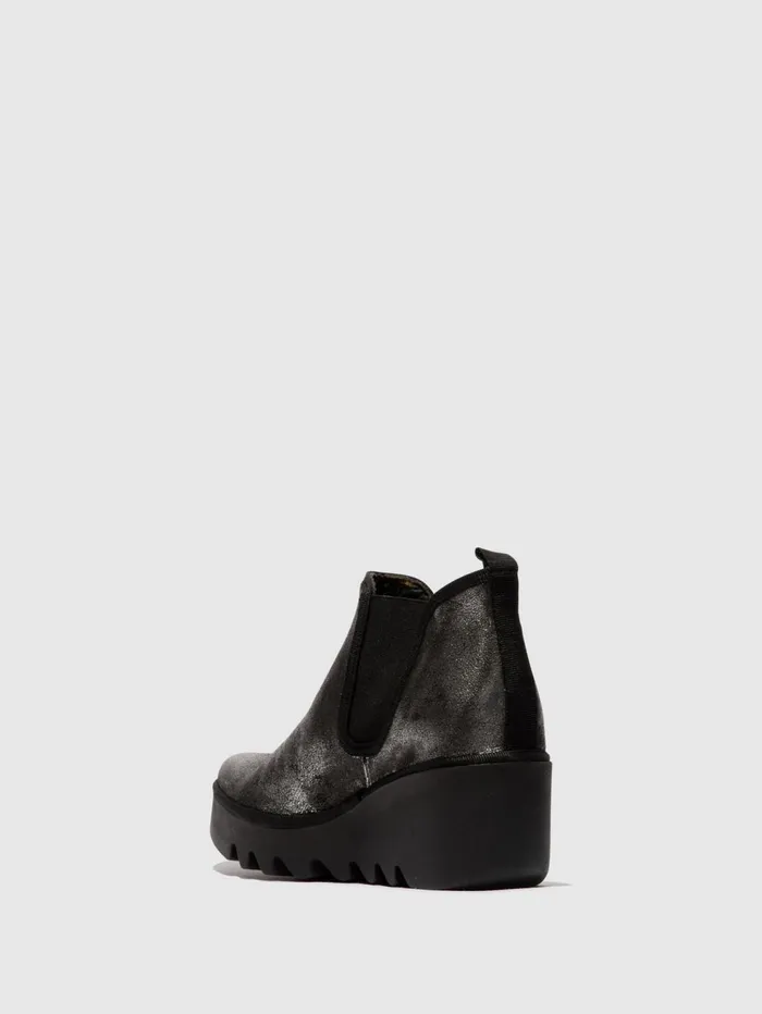 Chelsea Ankle Boots BYNE349FLY SILVER Women Fly London Ankle Boots