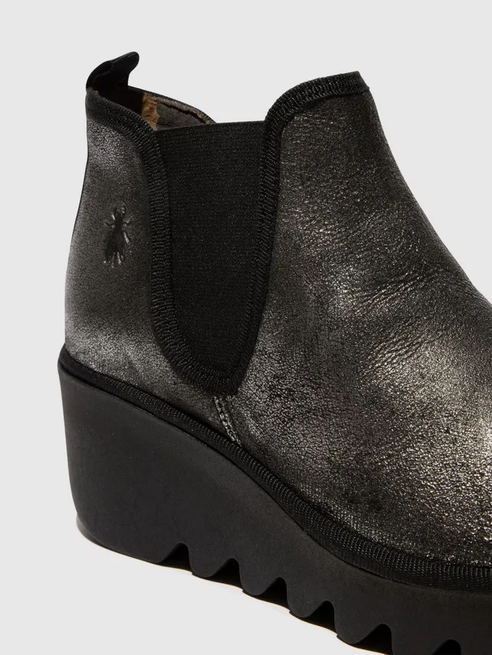 Chelsea Ankle Boots BYNE349FLY SILVER Women Fly London Ankle Boots