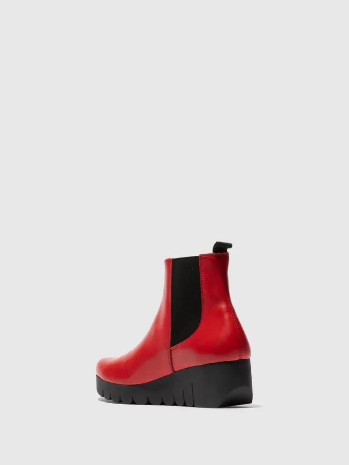 Chelsea Ankle Boots VAZE177FLY RED Women Fly London Ankle Boots