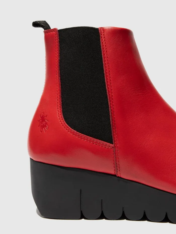 Chelsea Ankle Boots VAZE177FLY RED Women Fly London Ankle Boots