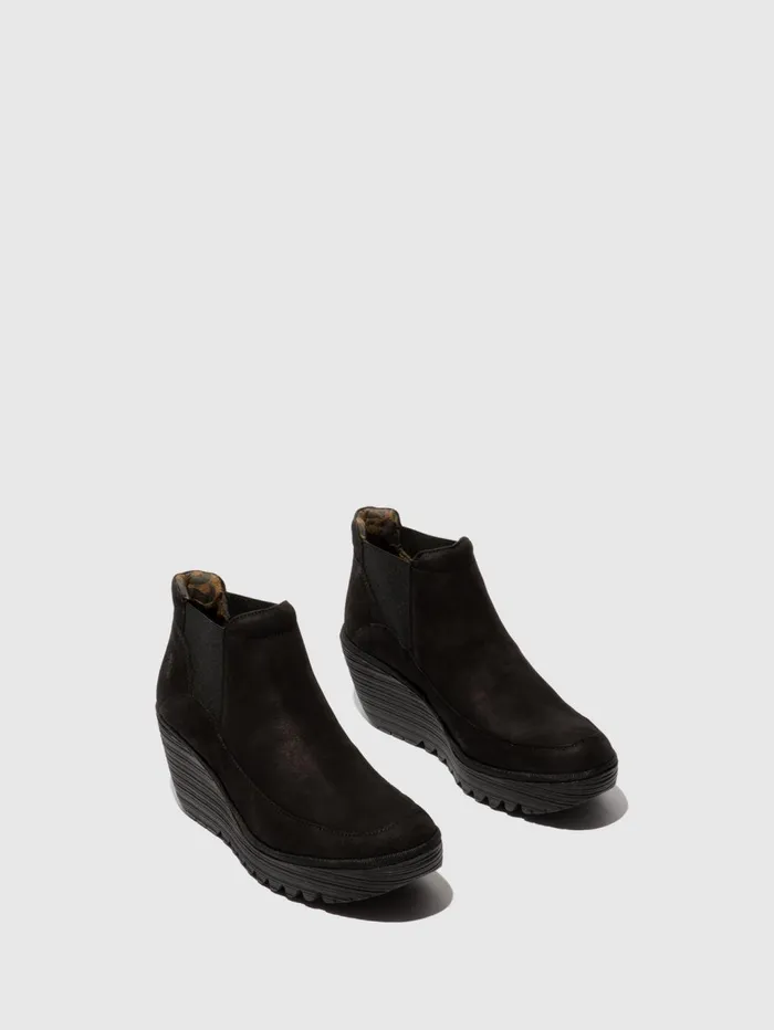 Chelsea Ankle Boots YOFI507FLY BLACK Women Fly London Ankle Boots