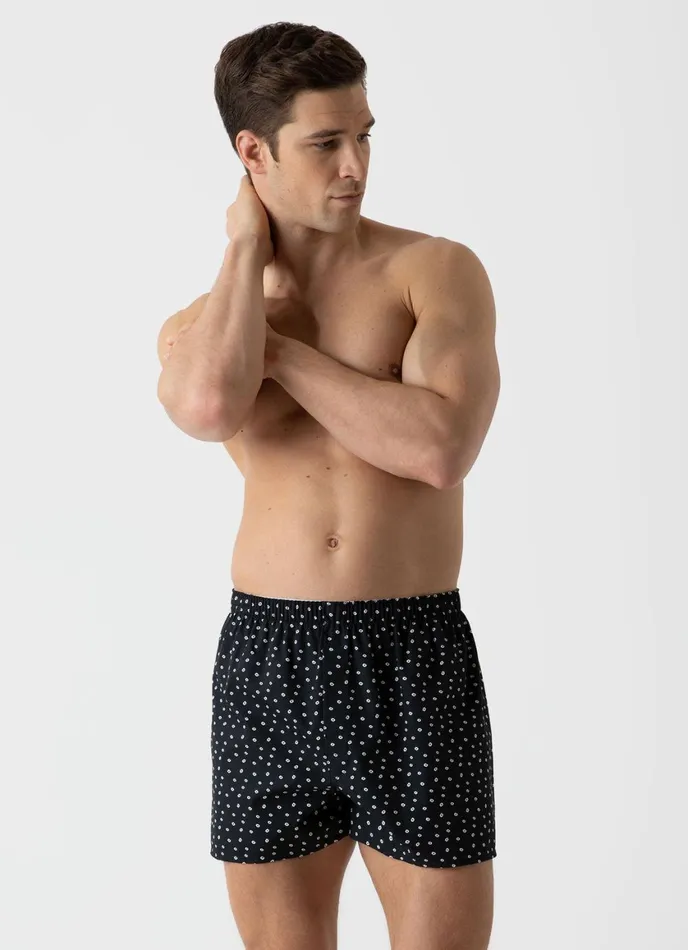 Classic Boxer Shorts Blackwhite Spot Print Men SUNSPEL Boxer Shorts
