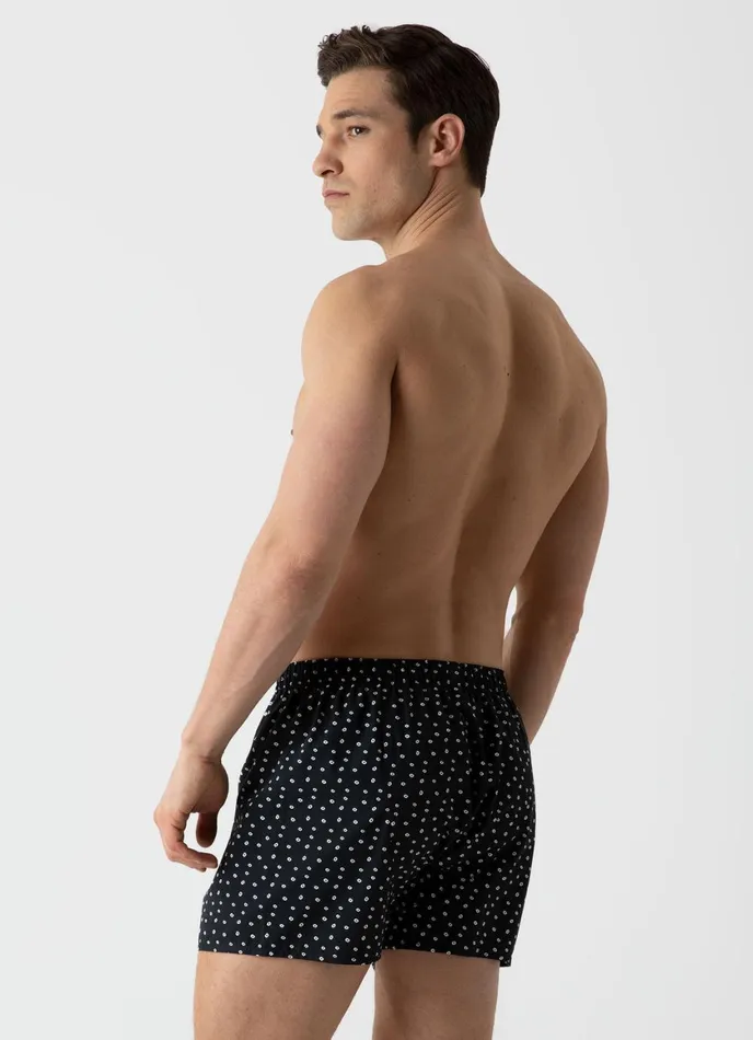 Classic Boxer Shorts Blackwhite Spot Print Men SUNSPEL Boxer Shorts