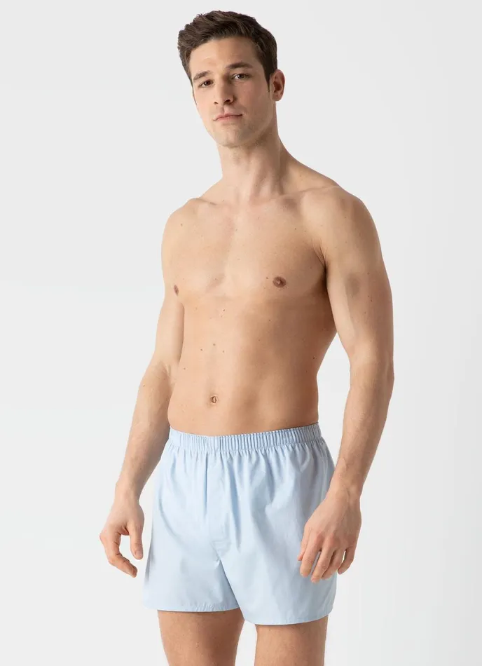 Classic Boxer Shorts Plain Blue Men SUNSPEL Boxer Shorts