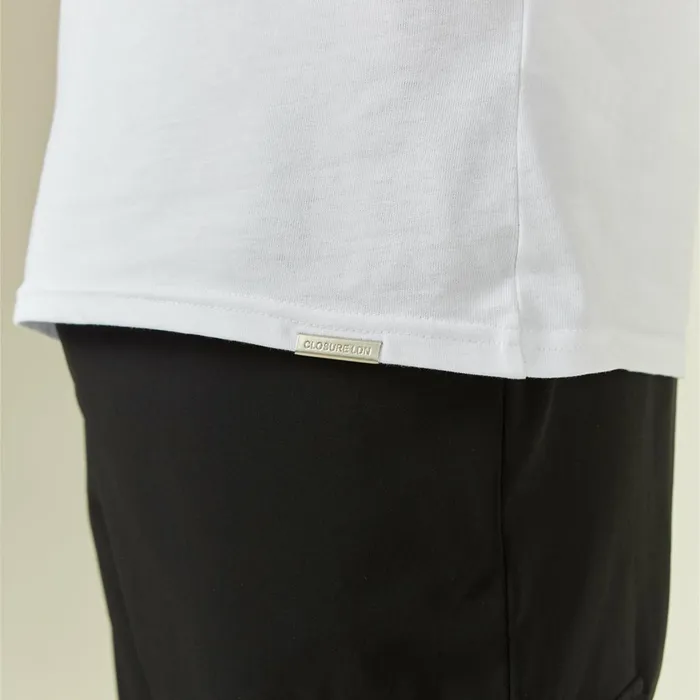 Closure London 3Pack Regular Fit TShirts White Graphite Black Men TShirts