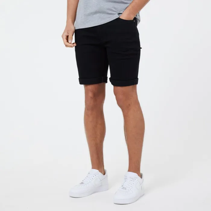 Closure London Denim Short Black Wash Men Denim