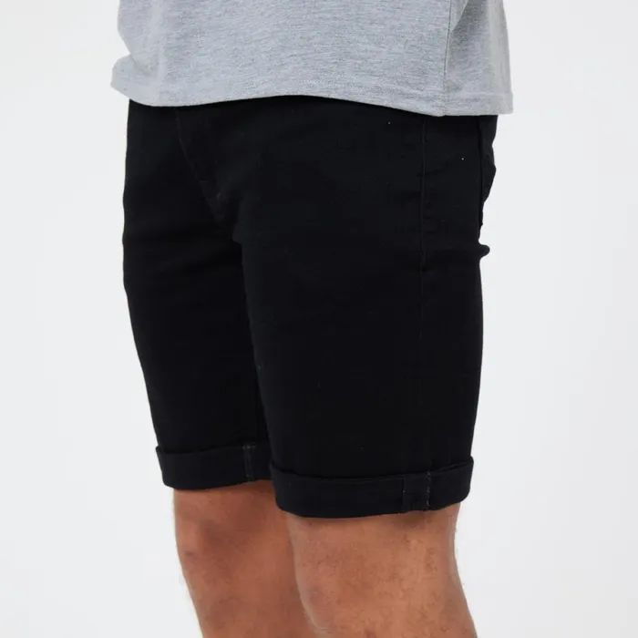 Closure London Denim Short Black Wash Men Denim