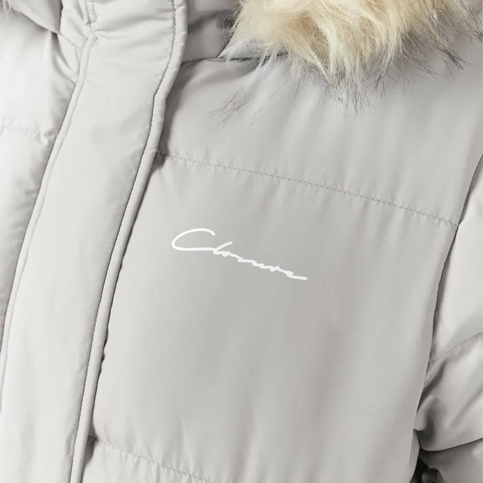 Closure London Faux Fur Cropped Puffer Mushroom Women Coats and Jackets