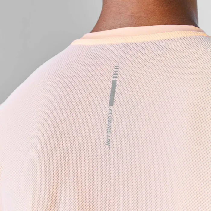 Closure London Performance TShirt Fluorescent Peach Men TShirts