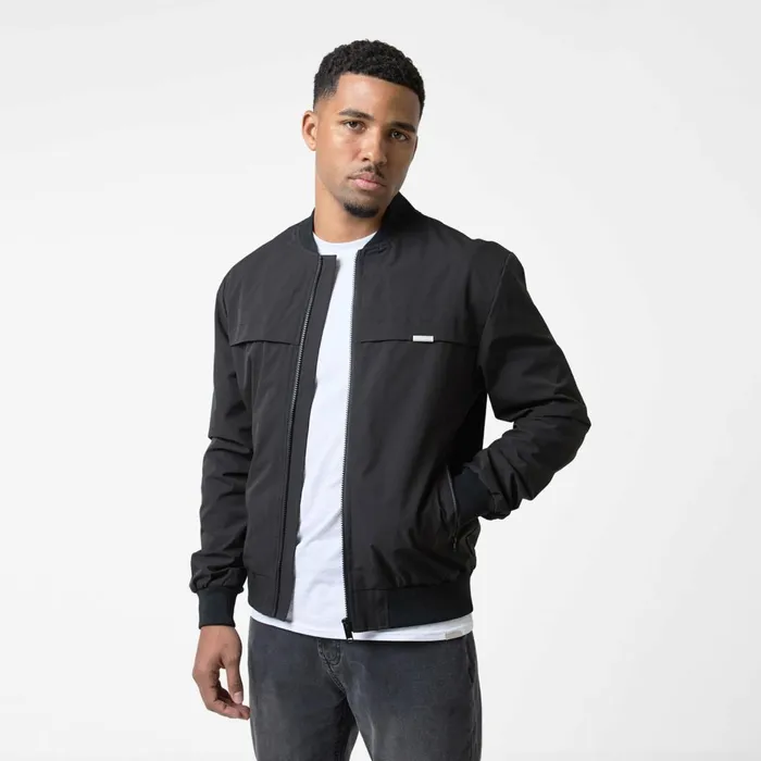 Closure London Ripstop Bomber Jacket Black Men Coats and Jackets