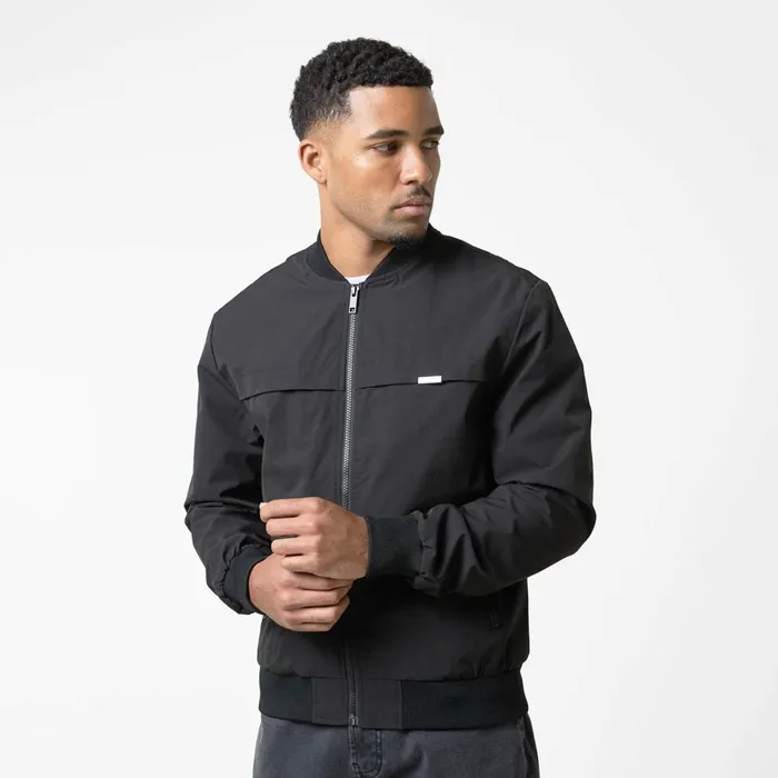 Closure London Ripstop Bomber Jacket Black Men Coats and Jackets