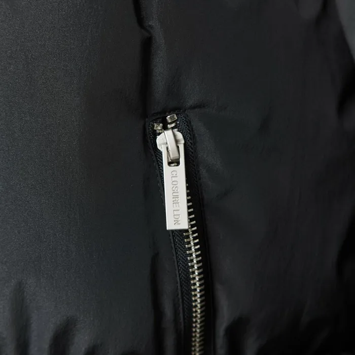 Closure London Smart Crinkle Nylon Puffer Jacket Black Men Coats and Jackets