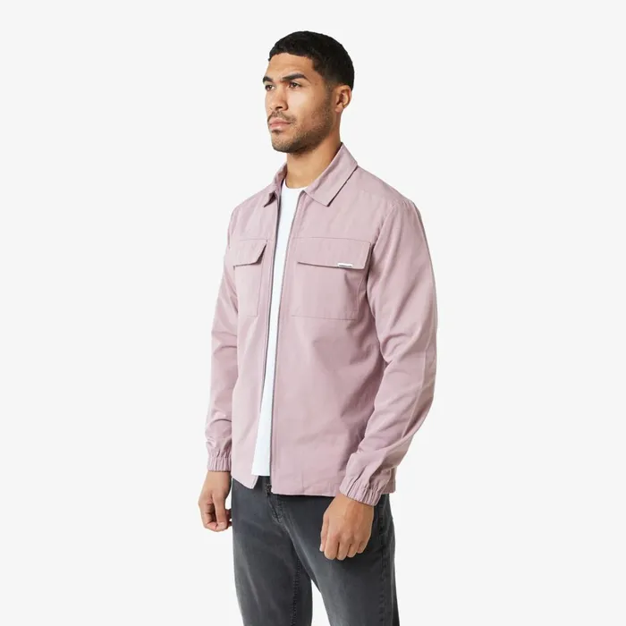 Closure London Smart Utility Overshirt Mauve Men Overshirts