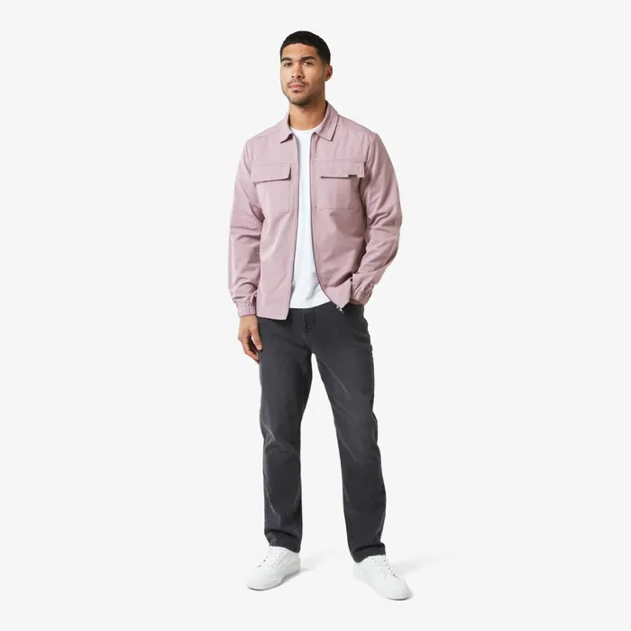 Closure London Smart Utility Overshirt Mauve Men Overshirts