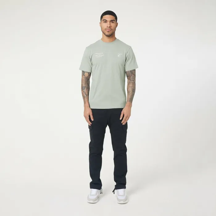 Closure London Stacked Script Relaxed Fit TShirt Sage Men TShirts
