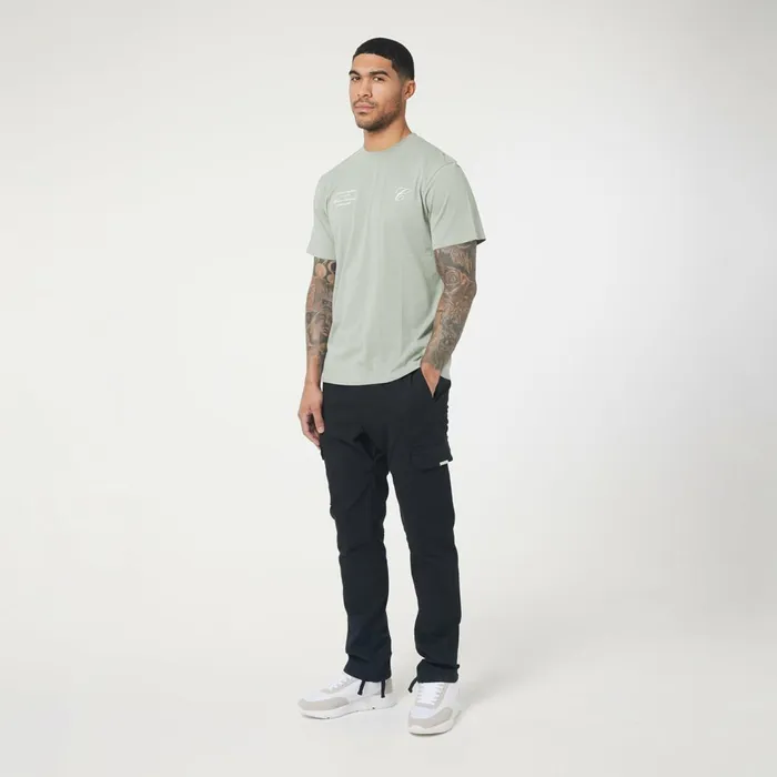 Closure London Stacked Script Relaxed Fit TShirt Sage Men TShirts