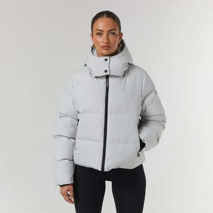 Closure London Storm Cuff Puffer Dark Stone Women Coats and Jackets