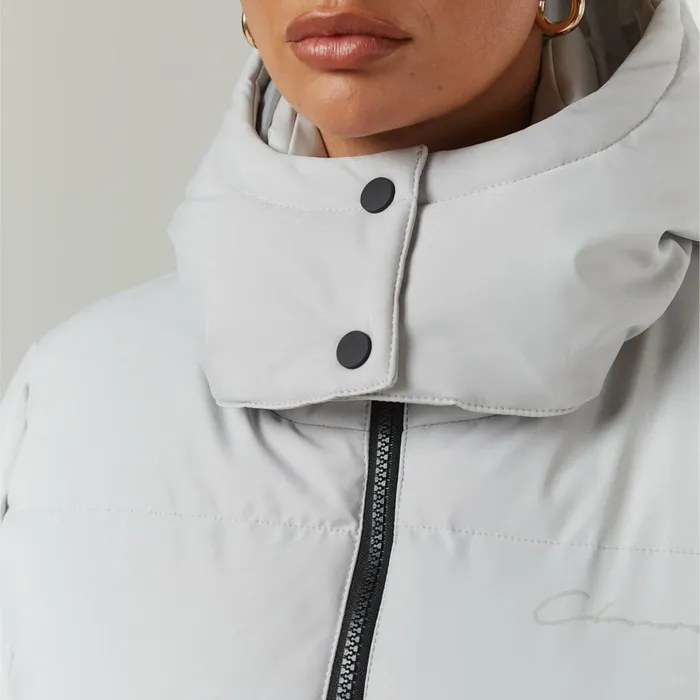 Closure London Storm Cuff Puffer Dark Stone Women Coats and Jackets