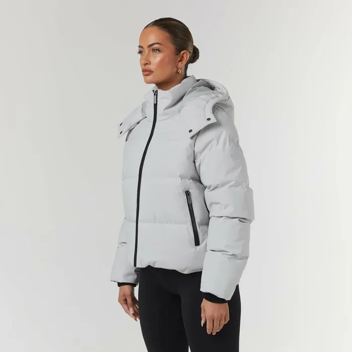 Closure London Storm Cuff Puffer Dark Stone Women Coats and Jackets