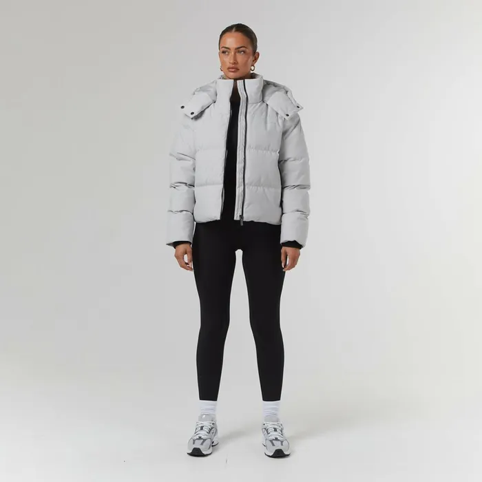 Closure London Storm Cuff Puffer Dark Stone Women Coats and Jackets