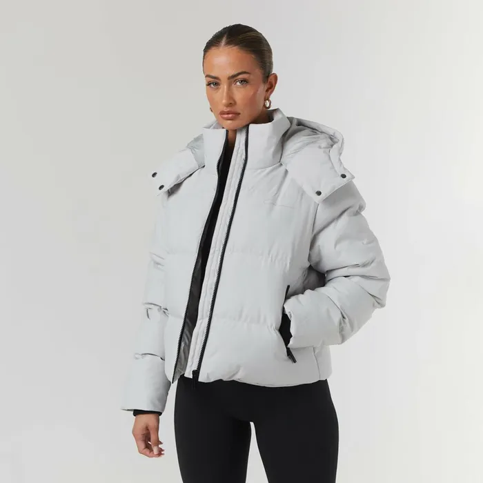 Closure London Storm Cuff Puffer Dark Stone Women Coats and Jackets