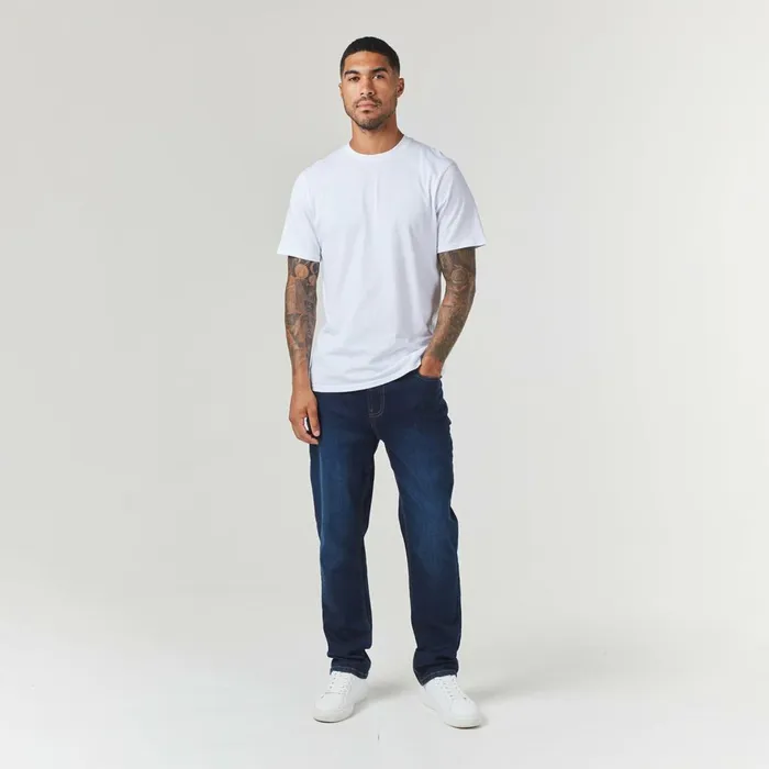 Closure London Straight Leg Denim Jean Dark Blue Wash Men Pants