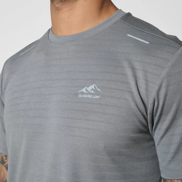 Closure London Training TShirt Mid Grey Men TShirts