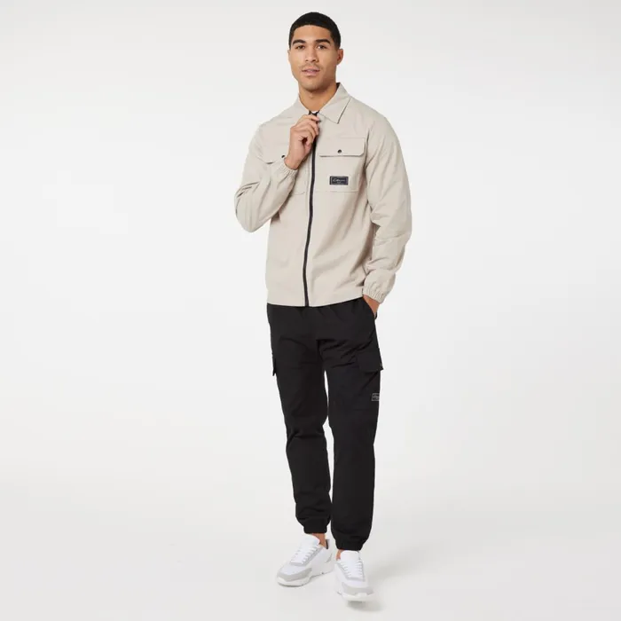 Closure London Utility Overshirt Greige Men Overshirts
