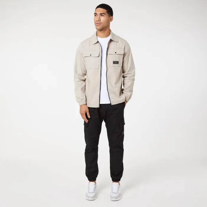 Closure London Utility Overshirt Greige Men Overshirts