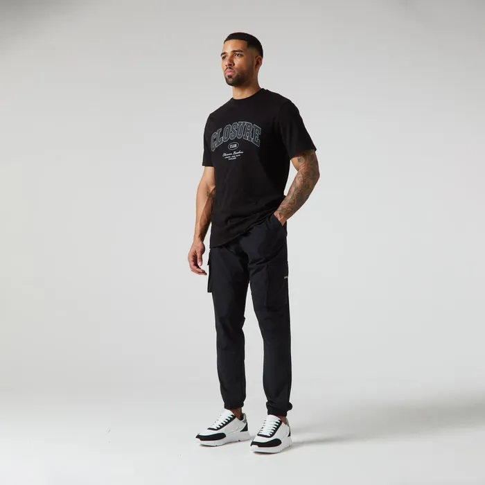 Closure London Varsity TShirt Black Men TShirts